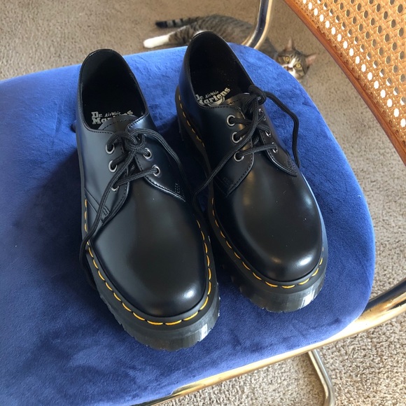 ✨SOLD✨ DR. MARTENS 1461 SMOOTH LEATHER PLATFORM - Picture 4 of 8